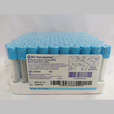 363083(PT藍頭管) 真空採血管-檸檬酸鈉